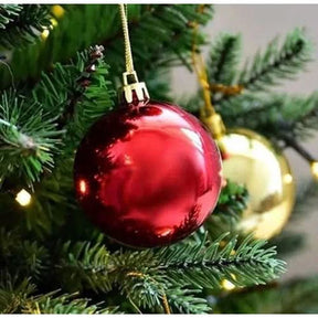 Kit 30 Bolinhas de Natal Decorações 8/6 Cm Conjunto 30 Bolas Coloridas