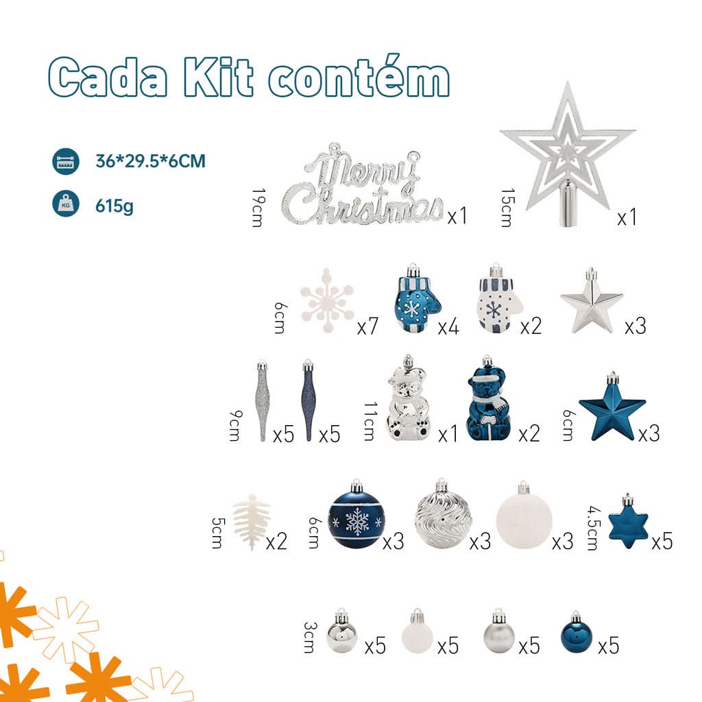 Kit 70 Bolas decoração de natal árvore pendente bolinhas enfeites natalinos casa pisca pisca led